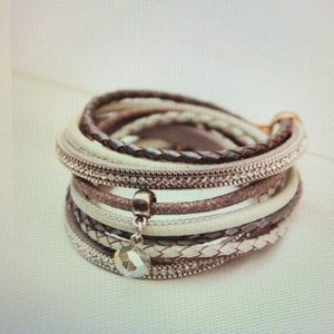 Leather Layered Bracelet
